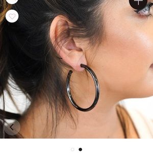 Uncommon James Gunmetal Hoops